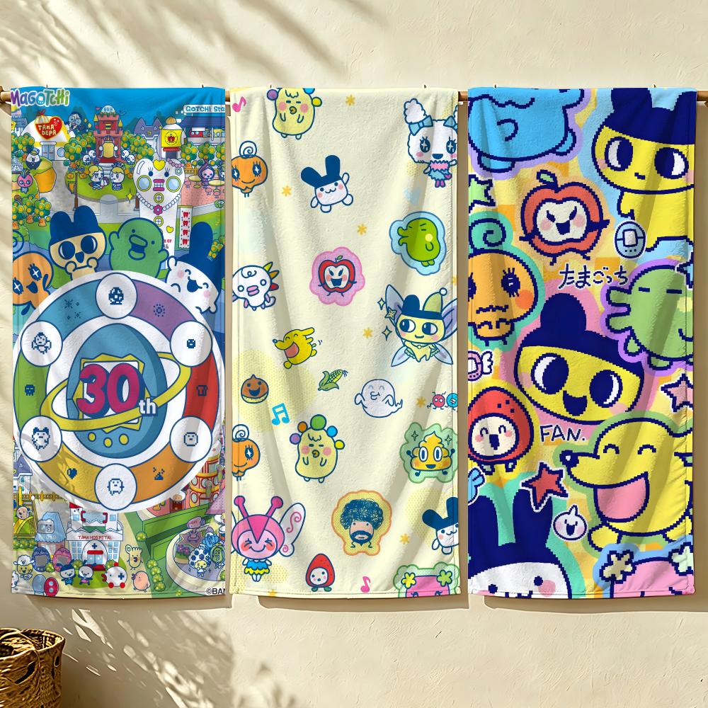 Игрушка T-Tamagotchi Полотенце пляжное, быстросохнущее впитывающее банное полотенце для плавания, спортзала, кемпинга, отдыха на природе