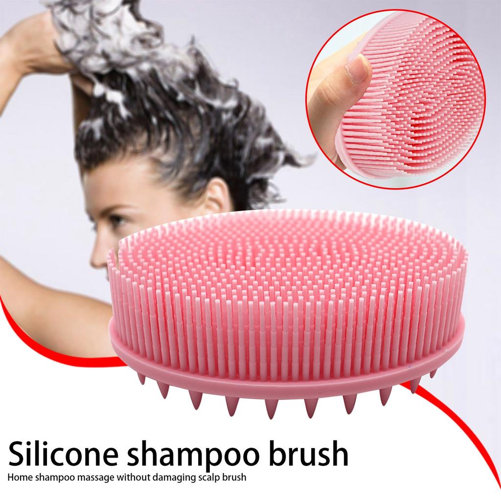 Upgrade 2 In 1 Bath And Shampoo Brush, Silicone Body For Use In Shower, Exfoliating Body Brush, Premium Silicone Loofah, Scalp Brush