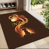 Custom Name Lion Majesty Carpet Rug Customizable Soft Washable Anti-Slip Home Living Room Sofa Mats Personalized Rug. 0909304