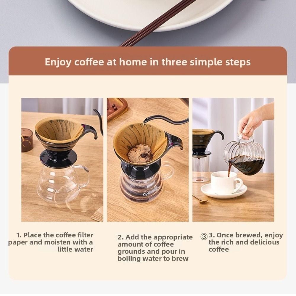 Reusable Ceramic Coffee Filter Cup V Shape Design Espresso Coffee Dripper Coffee Making