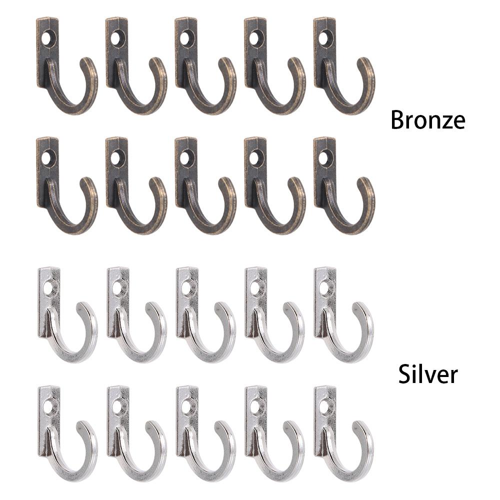 10 шт. Полка для хранения сумок и шляп, держатель для ключей, металлические антикварные крючки, настенная/дверная вешалка для одежды, одинарный крючок