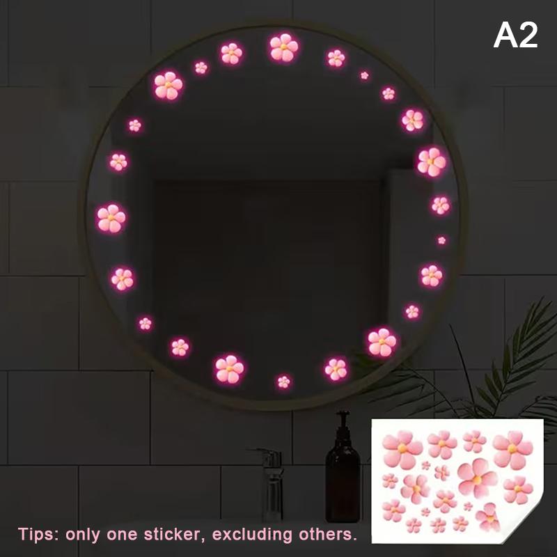 Светящиеся в темноте черепахи Самоклеящиеся наклейки Водонепроницаемые Декорации для ванной комнаты и спальни Домашний декор Стена раковины Искусство