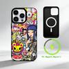 R-Retro Cute Vibe T-Tokidoki Art  Phone Case For iPhone 17 16 15 14 13 12 Pro Max Plus for Mirror Wireless Magnetic Cover