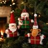 Santa Claus Christmas Tree Hanging Decorations Snowman Elk Deer Doll Christmas Santa Claus Pendant Handicrafts Colorful