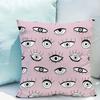 Pillowcases X Cushions Eyelash Cushion Cover for Pillow Covers Decorative Couch Pillows Double-sided Printing Short Plush