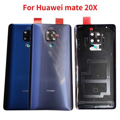 Новое заднее стекло для Huawei Mate 20X EVR-L29, задняя крышка батарейного отсека, замена заднего корпуса с камерой