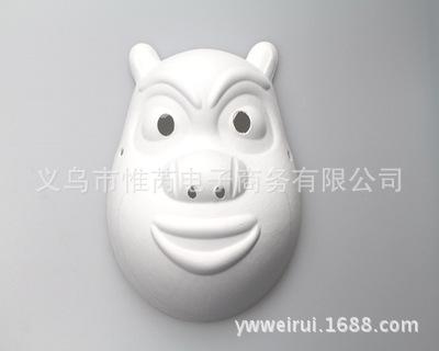 Белая бумажная маска-призрак ручной росписи для Хэллоуина, Рождества, Пасхи и вечеринок