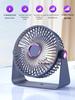 Compact Ultra-Quiet Rechargeable Desktop & Wall-Mount Fan for Office, Dorm, and Classroom Cooling