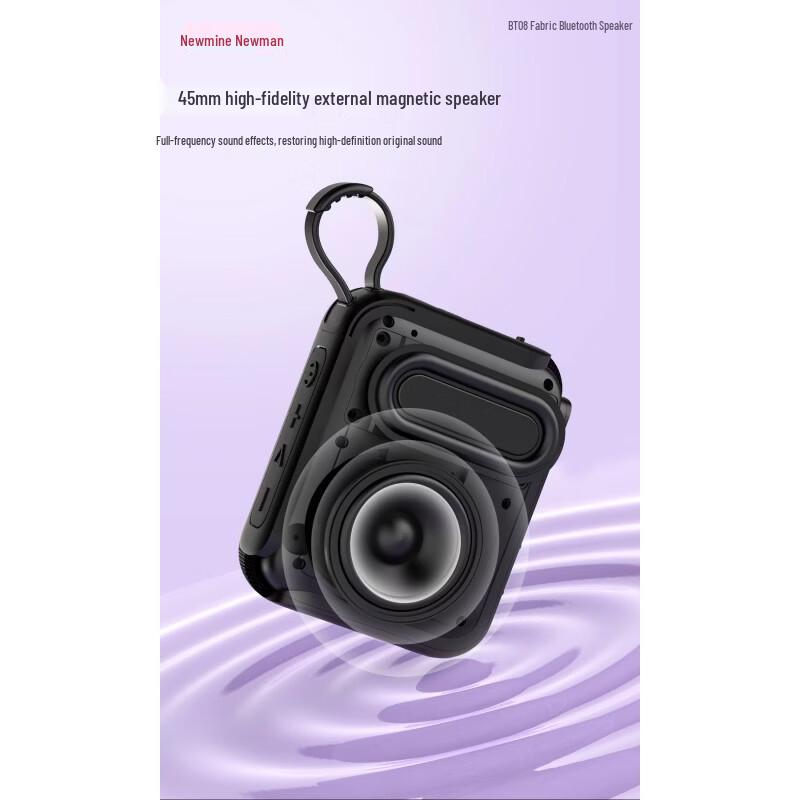 Портативная мини-колонка Bluetooth Newmine BT08, штекер CN (адаптер в комплекте)