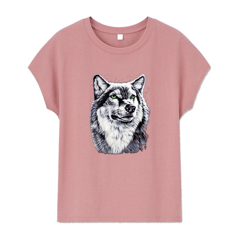 Наклейки на одежду с героями мультфильмов, термопресс, винил A-уровня, моющиеся аппликации, аксессуар для волка, собаки, наклейки в полоску, нашивки, значки