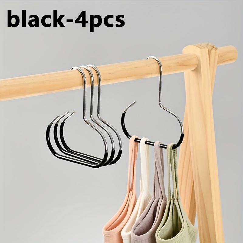 4 шт. многофункциональных противоскользящих металлических круглых крючка, подходят для сушки нижнего белья, галстуков, маек, шарфов, ремней, в ванных комнатах, спальнях