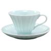 Mino Ware Coffee Bowl Plate Kasumi Blue and White 589-13