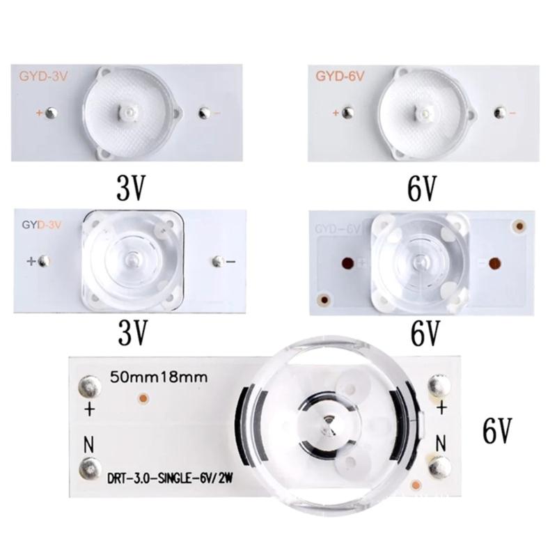3V 6V LG6V Светодиодные бусины для подсветки LED с оптической линзой-фильтром для ремонта телевизоров Идеально для экранов 32-65 дюймов