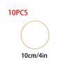 10pcs Wooden Ring Circle Round Bamboo Embroidery Hoop Frame DIY Wreath Catcher Wood Craft Wedding Decoration Home Garden Decor