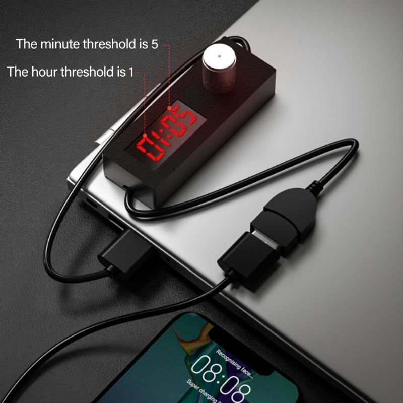 USB Таймер обратного отсчета Кабель питания с переключателем Поддерживает 5V2A для автоматического отключения питания В вентиляторе, лампе и аквариумах