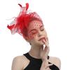 Feather Mesh Top Hat Headband Easy To Wear Style Headgear Daily Party Matching Lady Hair Accessories