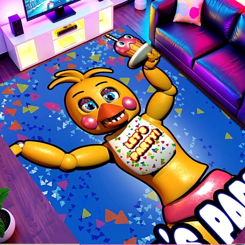 Five Nights at Freddy's Print Rug, Washable Floor Carpet, For Entryway Dorm Laundry Room Office Study, Home Decor Birthday Christmas Gift