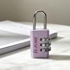 Electroplated Steel Shackle Code Lock Compact Lightweight Password Lock  Toolbox