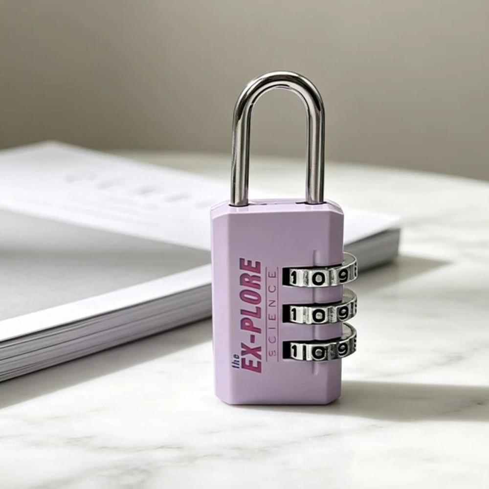 Electroplated Steel Shackle Code Lock Compact Lightweight Password Lock  Toolbox