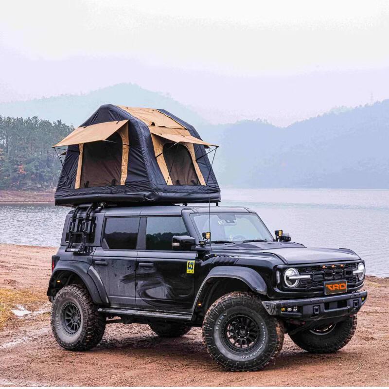 ZISIZ Car Roof Inflatable Camping Tent with Air Mattress