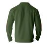 Men's Quilted Sweatshirt Casual Corduroy Quarter Button Up Pullover Long Sleeve Stand Collar