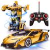 Игрушка-робот-трансформер с дистанционным управлением 2,4 ГГц 1:18 перезаряжаемых трюковых гоночных машинок с вращением на 360° для детей мальчиков девочек в возрасте 8 9 10 11 лет Игрушки Подарки