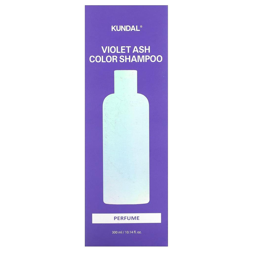 KUNDAL Шампунь-оттенок «Фиолетовый пепел», груша и фрезия, 10,14 жидких унций (300 мл)