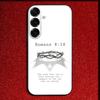 Исаия Иеремия Псалом Иисус Библия Чехол для телефона Samsung S25, S24, S21, S22, S23, S30, Ultra, S20, Plus, Fe, Lite, Note, 10, 9, 5G Черный чехол