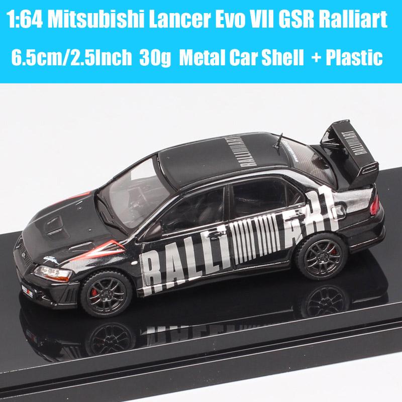 Hobby Japan Масштаб 1/64 Mitsubishi Lancer GSR RS Evolution EVO IX VII IV VIII Ralliart Модель Раллийного Автомобиля Литье под давлением Игрушечные Машинки HJ64