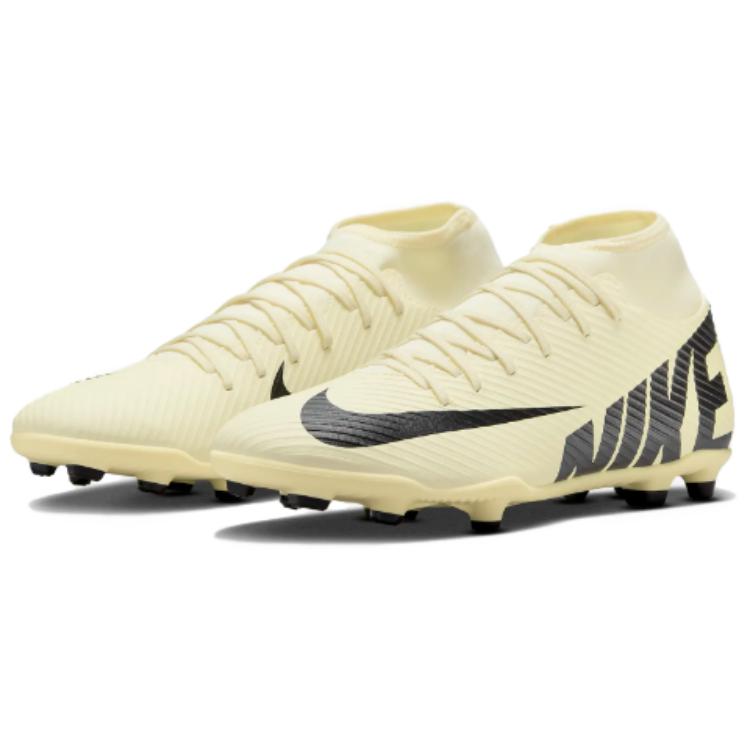 Nike Кроссовки унисекс Mercurial Superfly 9 Club MG Mad Ready Pack кремово-лимонадно-черные DJ5961-700