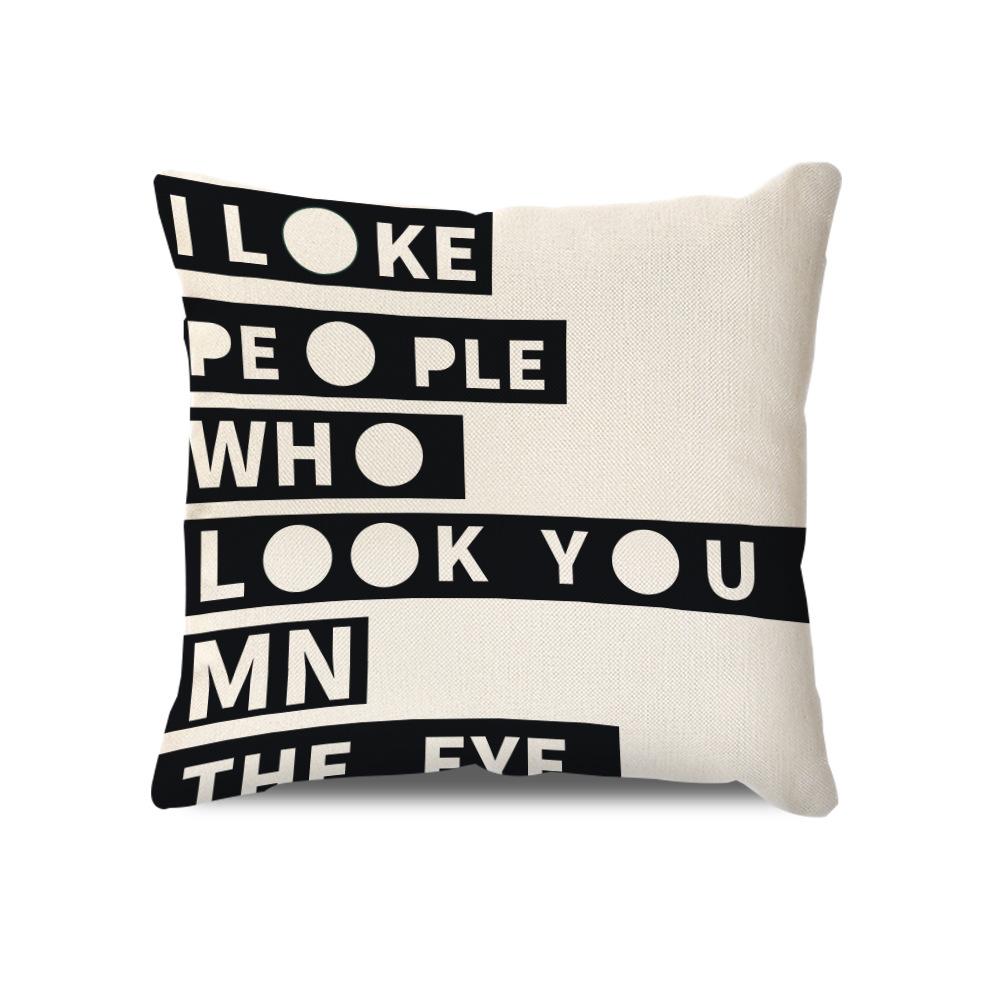 Скандинавская подушка-подушка Современная Минималистичная Полосатая Геометрическая Клетчатая Наволочка Подушка для сиденья дивана Подушка для талии