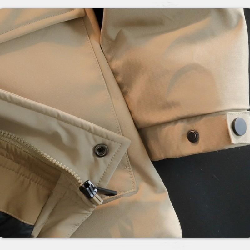 Зимний новый мужской пуховик больших размеров с шерстяным утолщенным теплым костюмом с капюшоном и лацканами