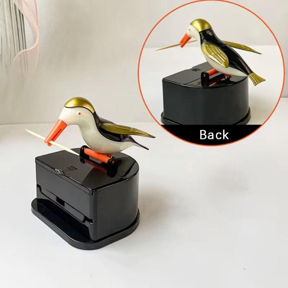 Creative Pop-Up Toothpick Box Cartoon Automatic Dispenser Automatic Toothpick Press Type Portable Toothpick Dispenser Home Decor