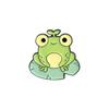Adorable Cartoon Frog Musical Themed Cute Alloy Brooch Pin For Unisex Accessories