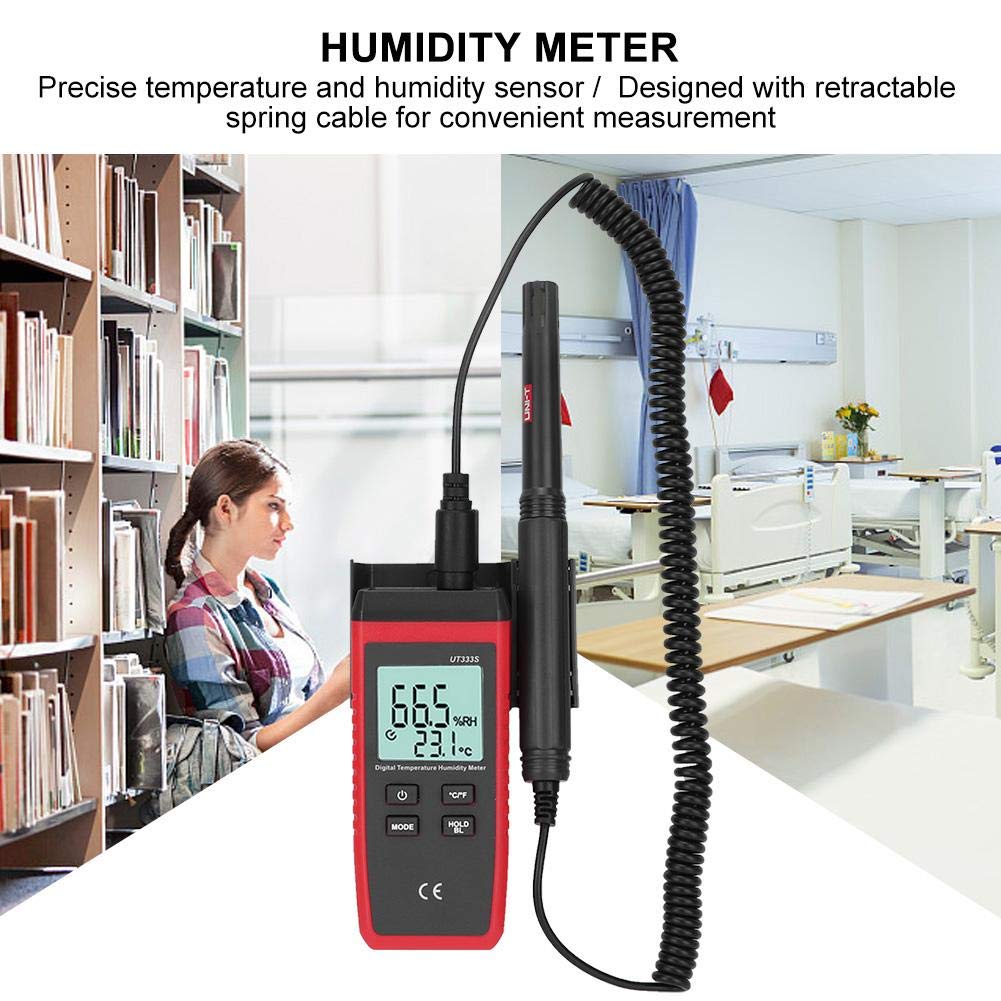 Мини регистратор данных температуры и влажности Цифровой детектор температуры Термогигрометр Гигрометр Большой ЖК-дисплей -10~60℃ 0~100%RH±5%