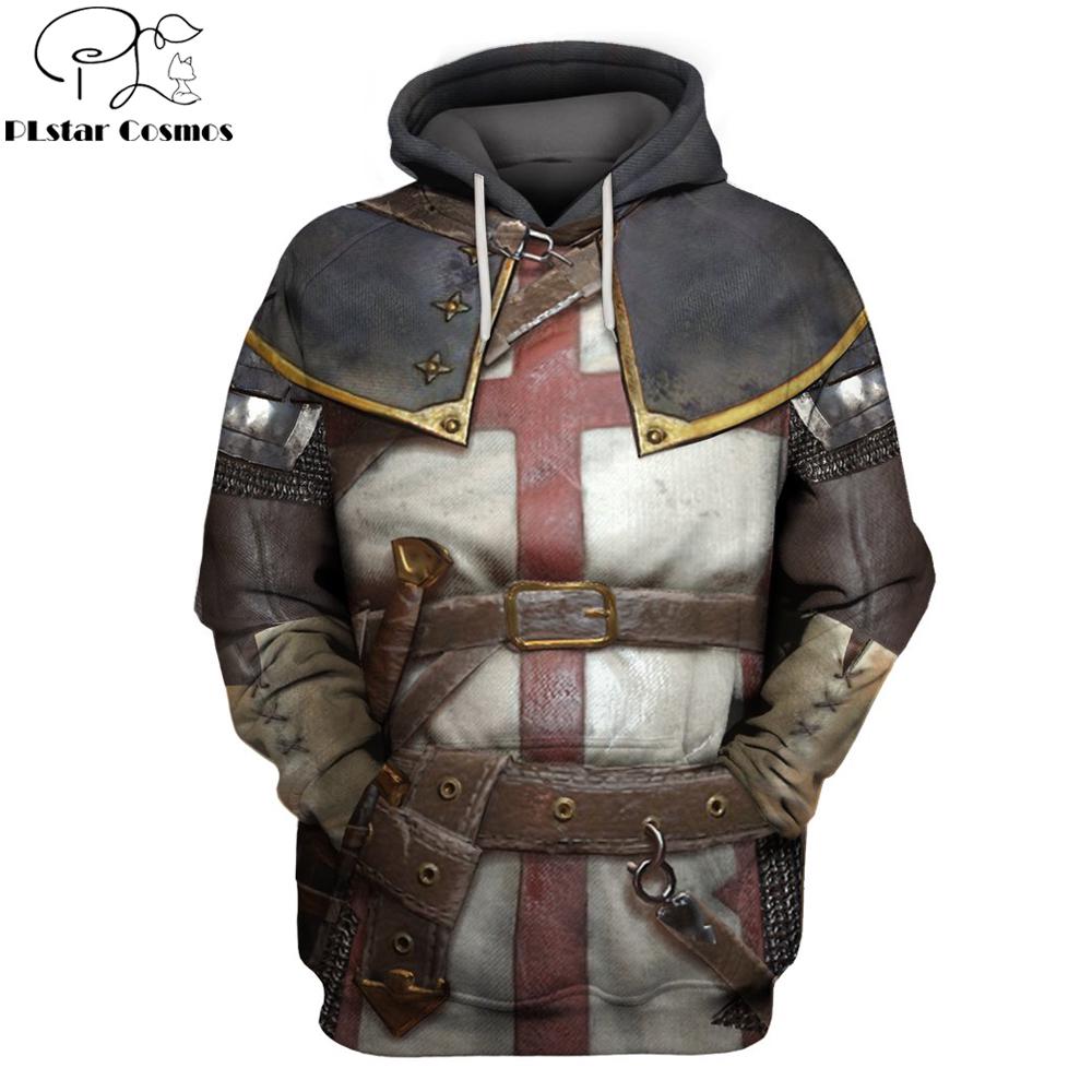 Fashion Hoodies Knights Templar 3D Printed Hoodie Sweatshirt Men/Women Casual Streetwear Sudadera Hombre