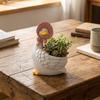 Resin Goose Planter Pot Drainage Hole Animal Flower Pot Adorable Goose Planters  Indoor Table
