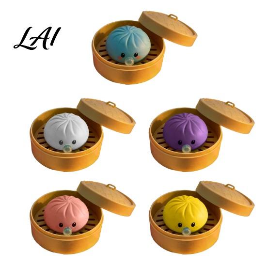 Stress Relief Squeeze Toy 1/3/5Pcs Bubble Blowing Cartoon Dumpling Steamed Bun Soft Stretchy Dough Ball Fidget Anxiety