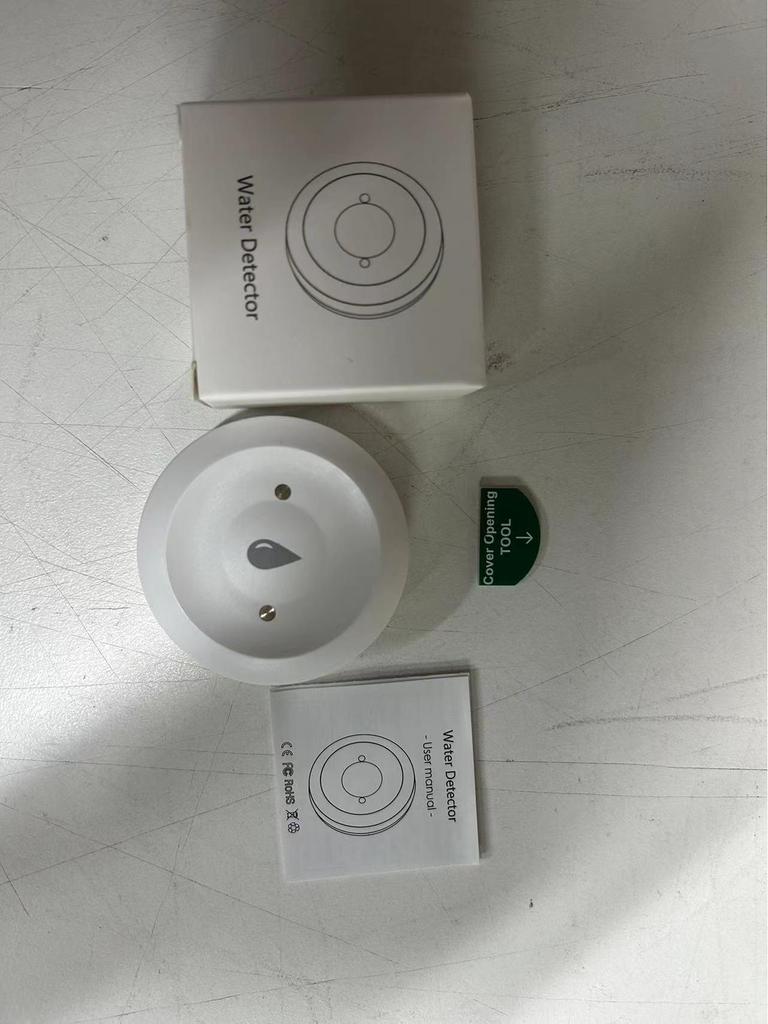 Датчик затопления Zigbee: Датчик обнаружения протечки воды, совместимый с Home Assistant