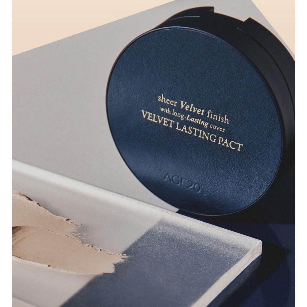 Age to Wenness Velvet Lasting Pact + набор сменных блоков, нет. 21 Светло-бежевый, 1 набор