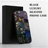 Aesthetic Print Sun Moon Phone Case For Samsung S25,S24 Ultra,S20,S30 plus,S22 plus,S23,S30 Ultra 5G Silicone Black Shell