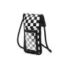 Vans Polyester Cell Phone Pouch Shoulder Bag Crossbody Bag Unisex Black White Checkerboard Vans VN0A4S71705