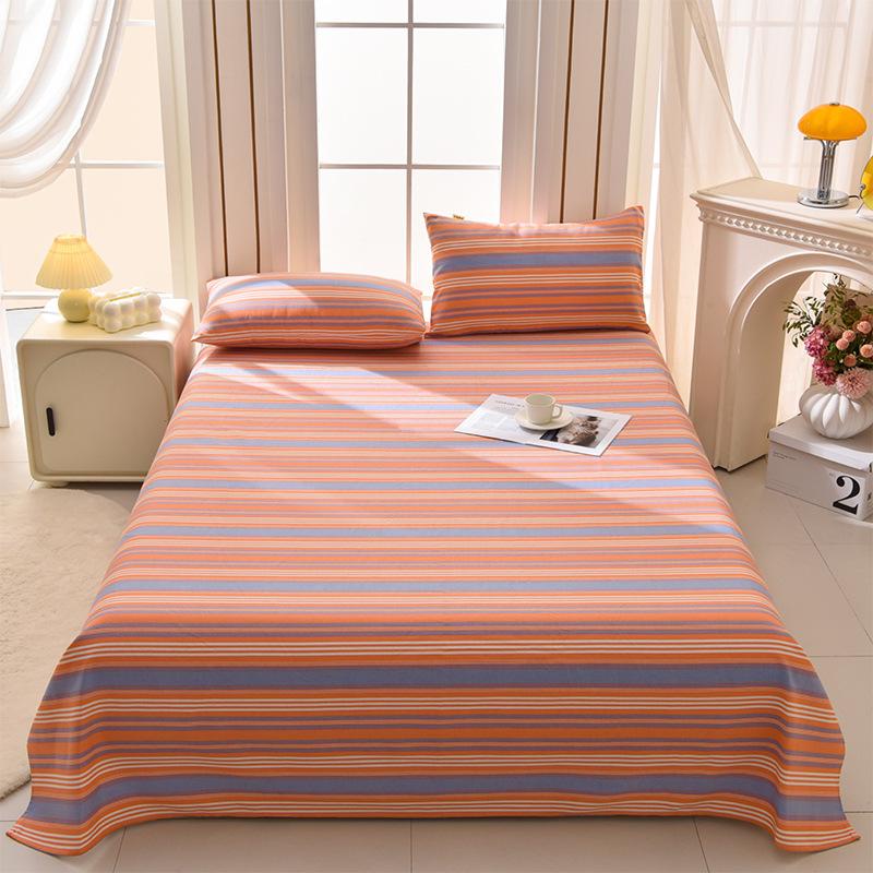 Новый мягкий коврик, старая грубая ткань, простыня из чистого хлопка, одинарное хлопковое одеяло, набор из трех предметов, хлопково-льняная подкроватная юбка, универсальный для всех сезонов