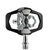XPEDO TRVS DUO Bicycle Left and Right Mountain Road One Side One Side Chromoly XCF12AC0BK Pedals, Set, Bike, Bike, Binding, Flat, SPD, Spindle, Black,