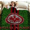 1PC Eintracht Frankfurt Custom Name Patterned Flannel Blanket Suitable For All Seasons for Home Decor Warmth and Comfort Gifts Holiday Present