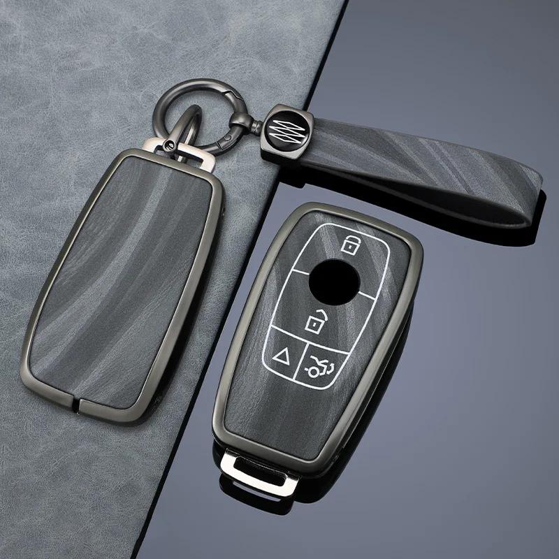 Interior Mouldings Zinc Alloy Car Remote Key Case Cover Shell For Mercedes Benz A C E S G Class GLC CLE CLA GLB GLS W177 W205 W2