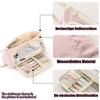 Durable Large Capacity Pencil Case, Pencil Case with Multifunctional Compartments, Pens Case Bag for Student Stationery Girls (Cream-Pink)