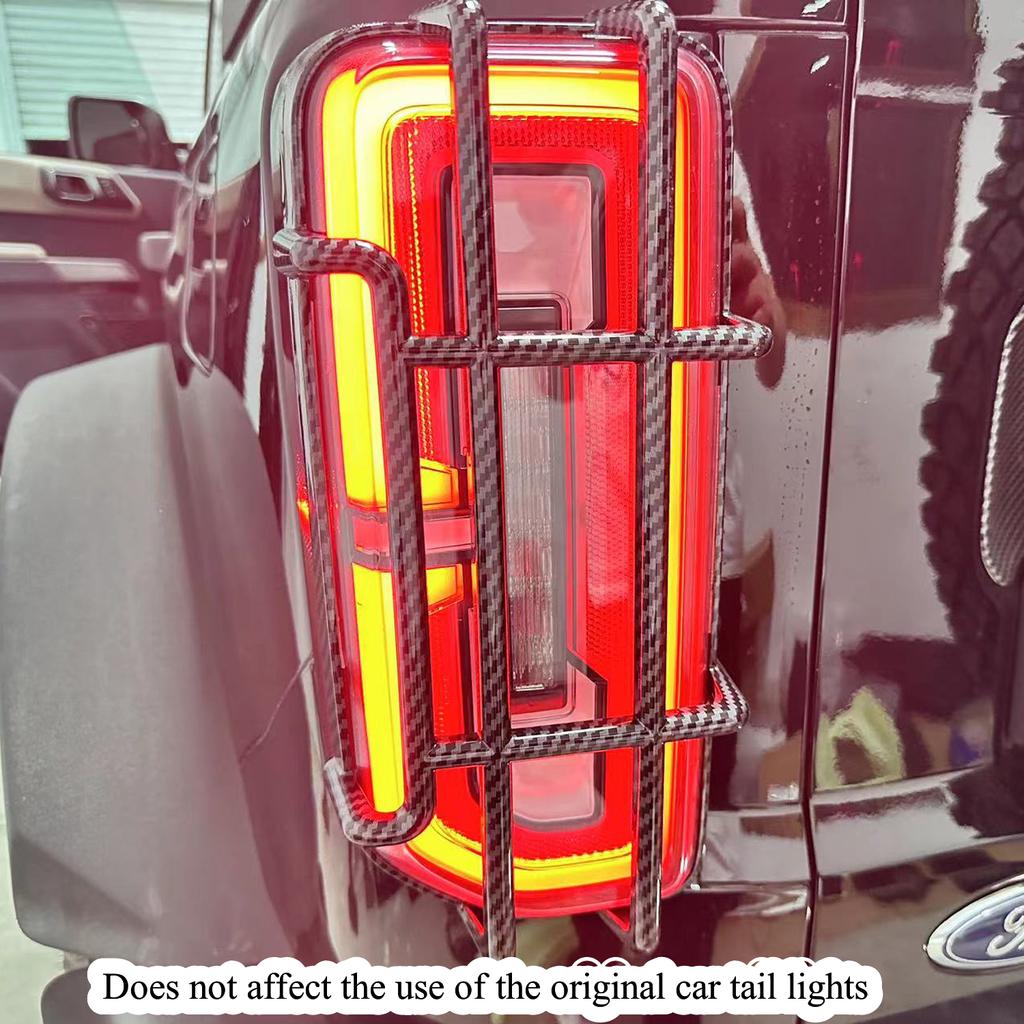 Car Rear Tail Light Decoration Cover LED Taillight Protective Guards for Ford Bronco -2023 Lamp Hood Exterior
