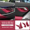 For BMW 5 Series G60 2024-2025 ABS Carbon Fiber material Inner Door Handle Bowl Cover Trim Decoration Car Interior Accessories