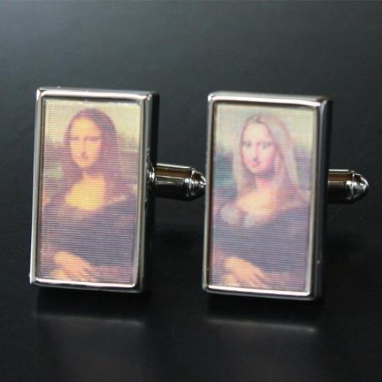 Kamakura Cufflinks Workshop 3D Mona Lisa Cufflinks Ec138 [Cufflinks/Cufflinks]